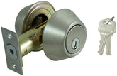 ProSource DB62V-PS Deadbolt, 3 Grade, Stainless Steel, 2-3/8 to 2-3/4 in Backset, KW1 Keyway